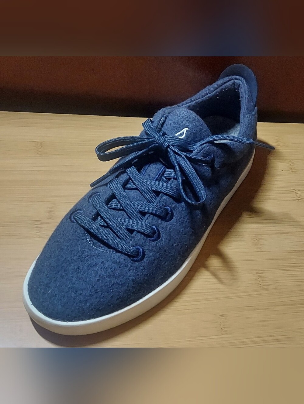 ALLBIRDS 0422 MEN'S NAVY BLUE ZQ MERINO WÒOL LACEUP CASUAL OXFORDS SIZE 10 M